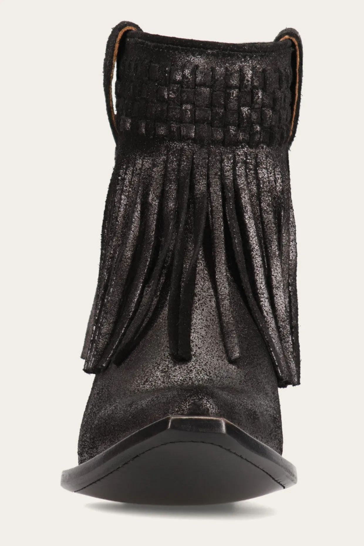 Booties^Frye Sacha Short Fringe Bootie