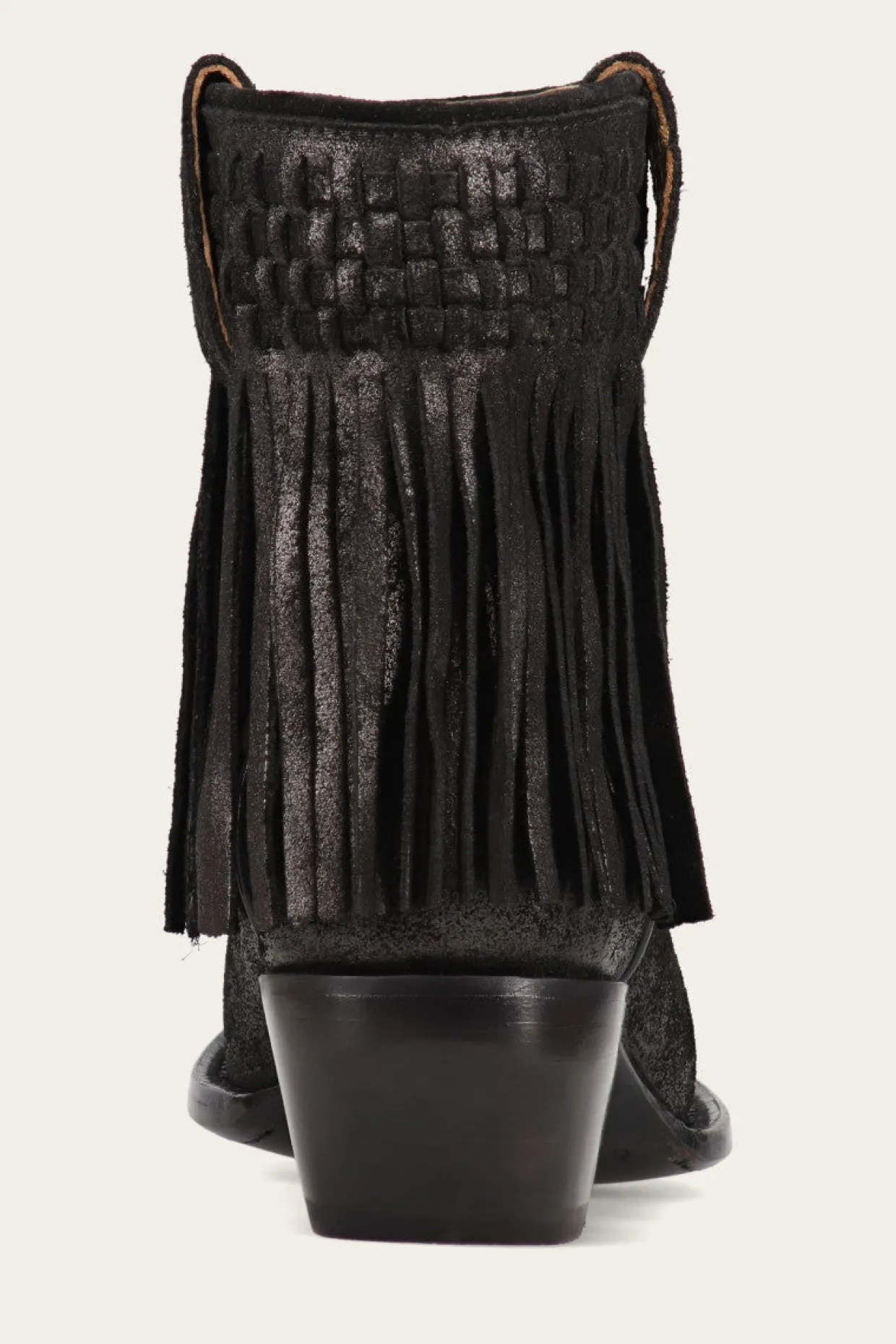 Booties^Frye Sacha Short Fringe Bootie