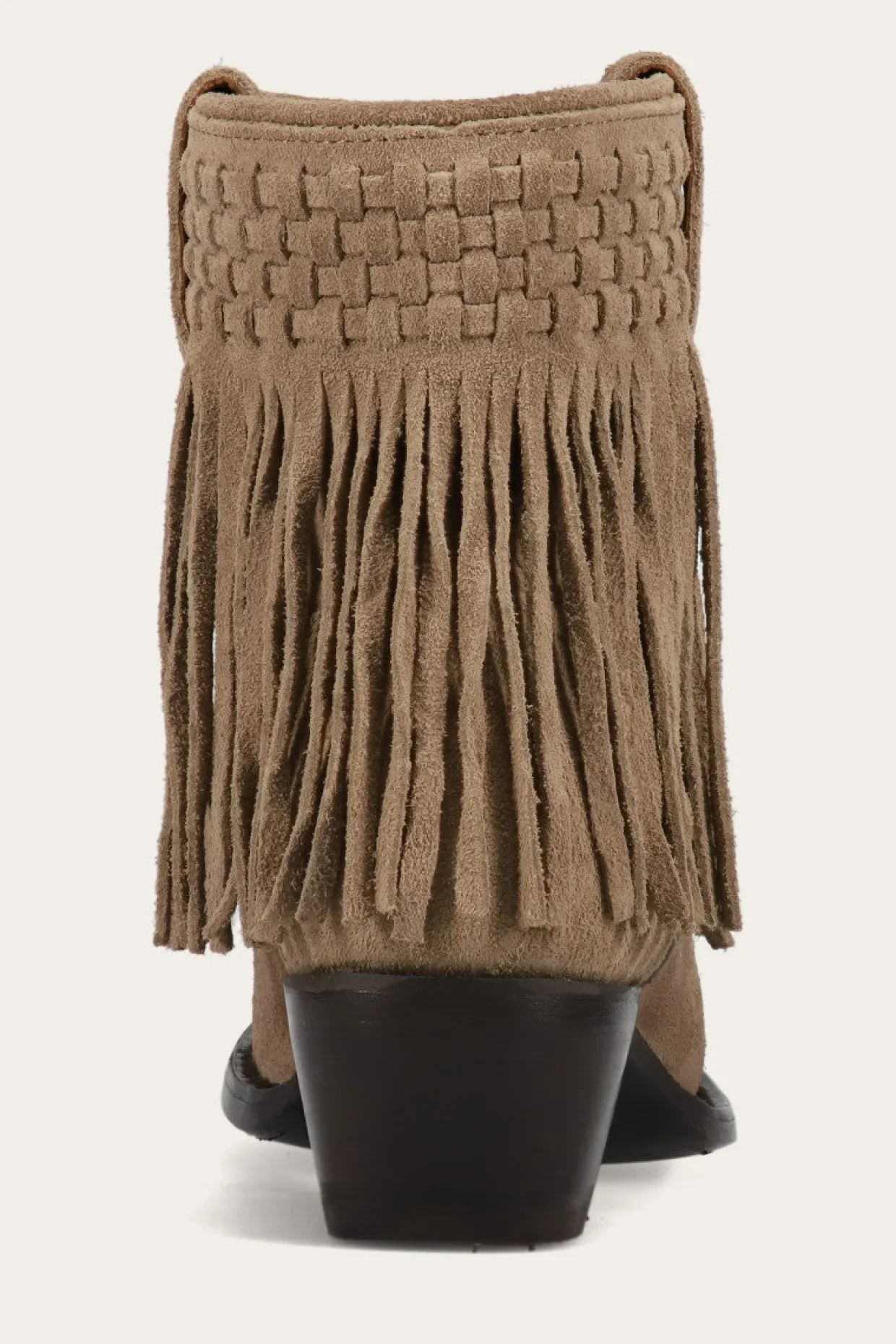Booties^Frye Sacha Short Fringe Bootie