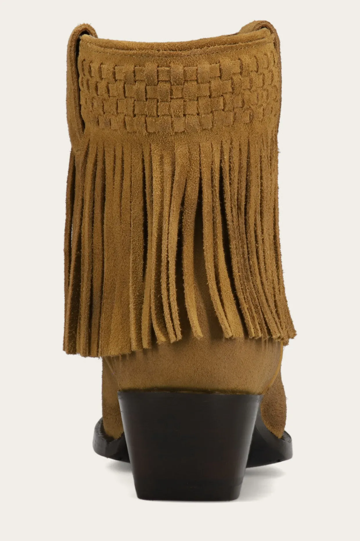 Booties^Frye Sacha Short Fringe Bootie