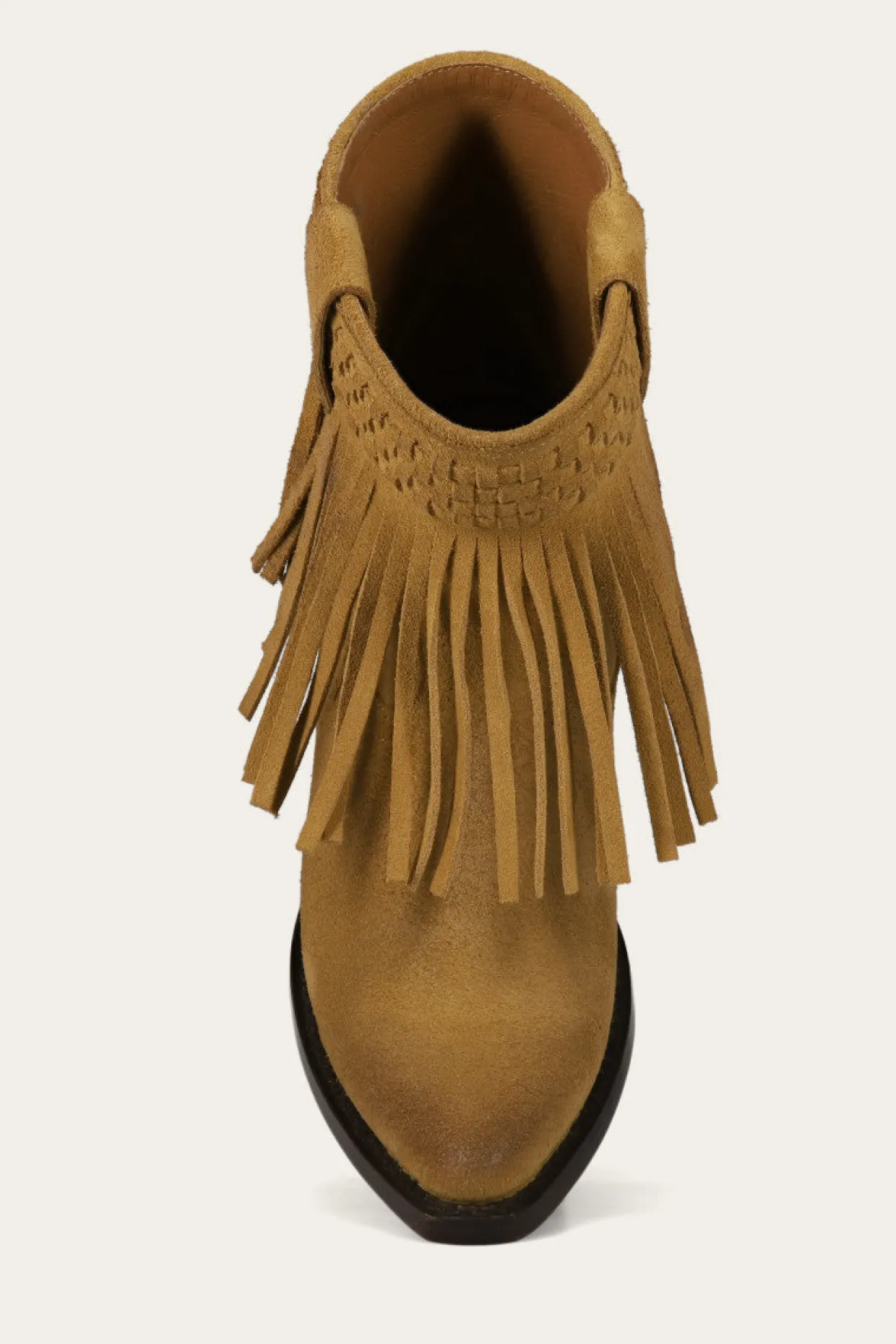 Booties^Frye Sacha Short Fringe Bootie