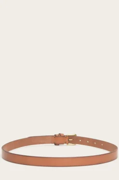 Belts^Frye Skinny Wrapped Keeper Belt Tan