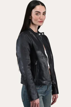 Leather Jackets^Frye Tobacco Cafe Racer Jacket