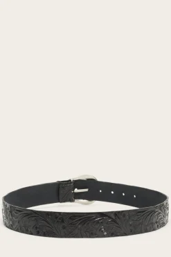 Belts^Frye Tooling Belt With Wrapped Keeper Black