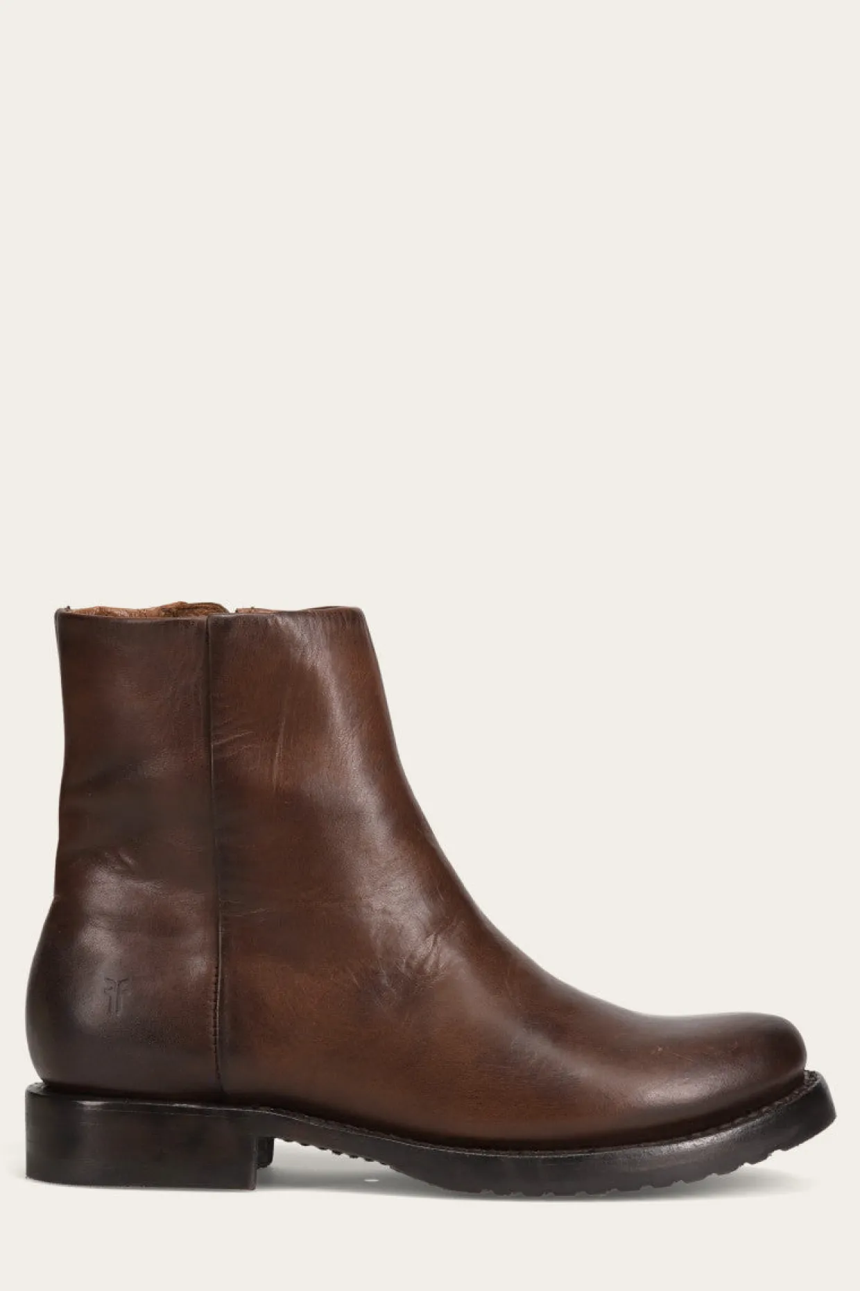 Booties^Frye Veronica Inside Zip