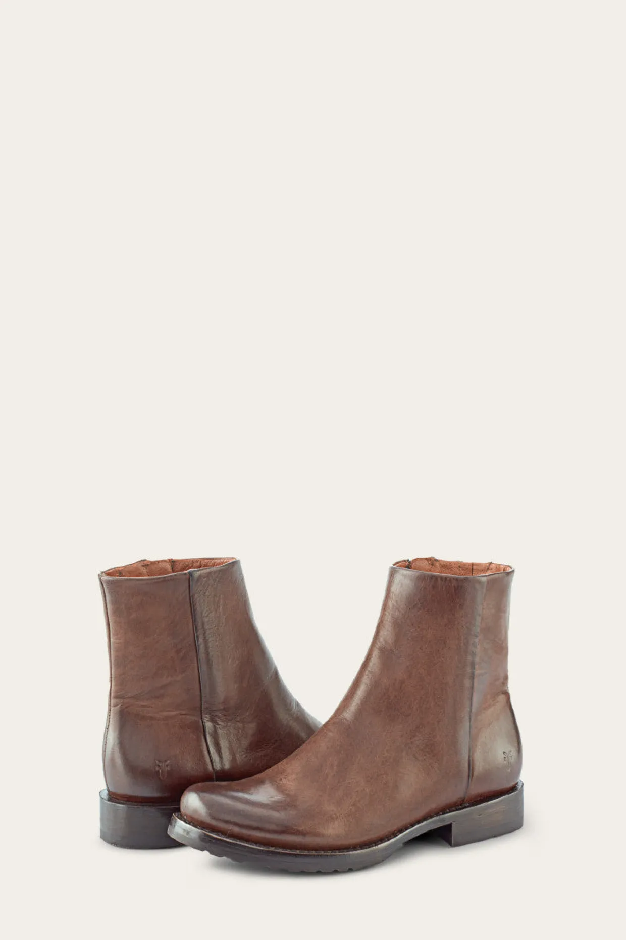 Booties^Frye Veronica Inside Zip