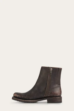 Booties^Frye Veronica Inside Zip