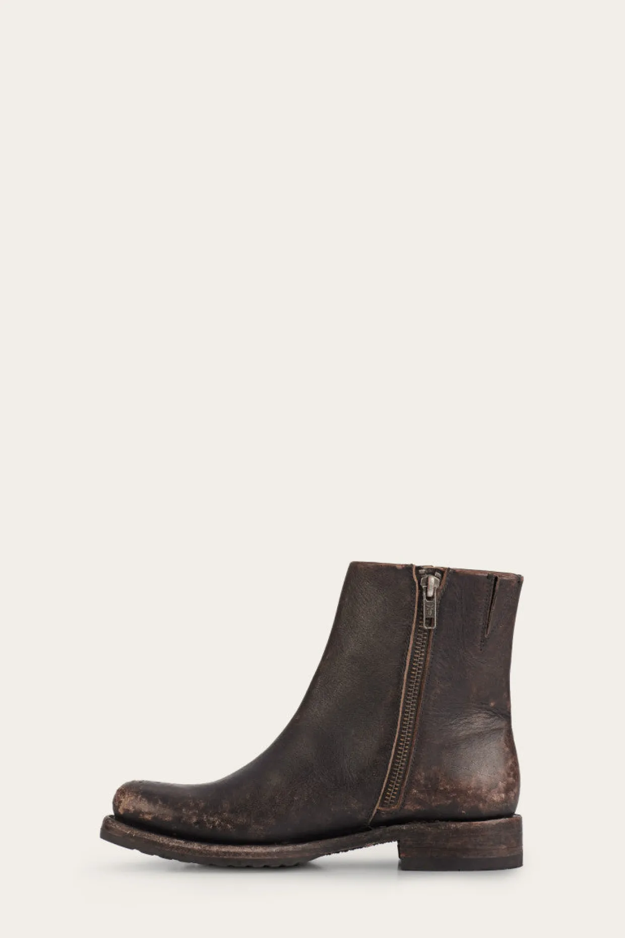 Booties^Frye Veronica Inside Zip