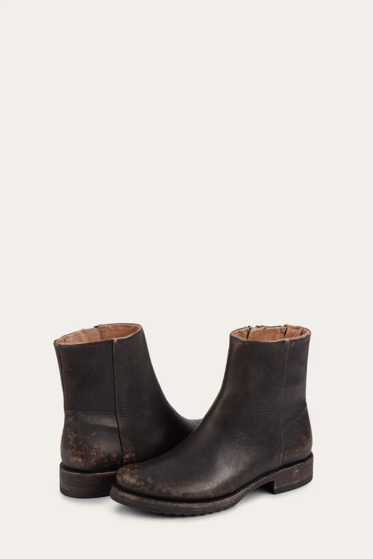 Booties^Frye Veronica Inside Zip
