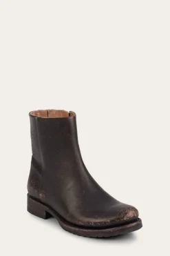 Booties^Frye Veronica Inside Zip