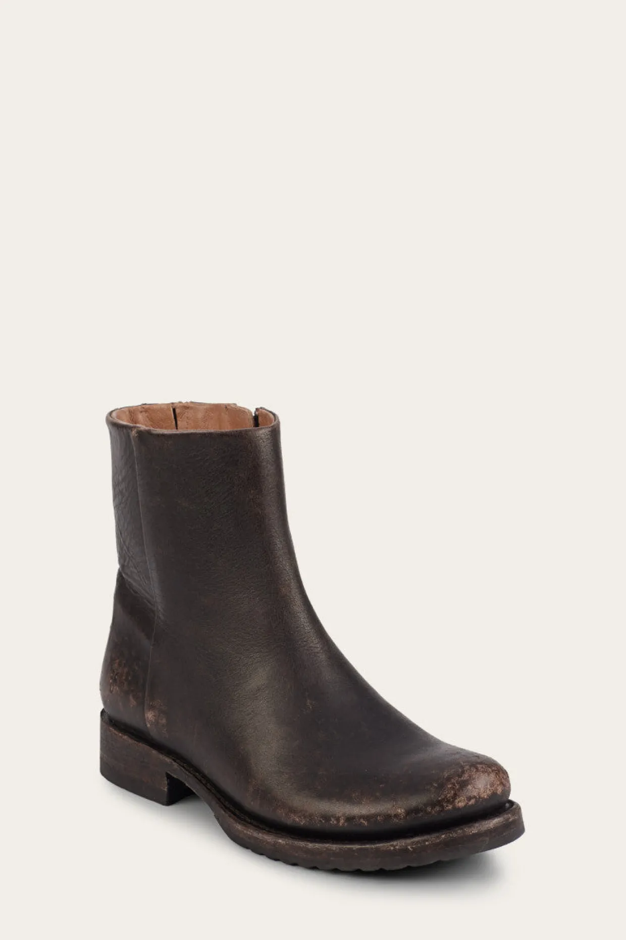 Booties^Frye Veronica Inside Zip