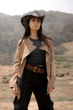 Leather Jackets^Frye Versatile Biker-racer Leather Jacket Taupe