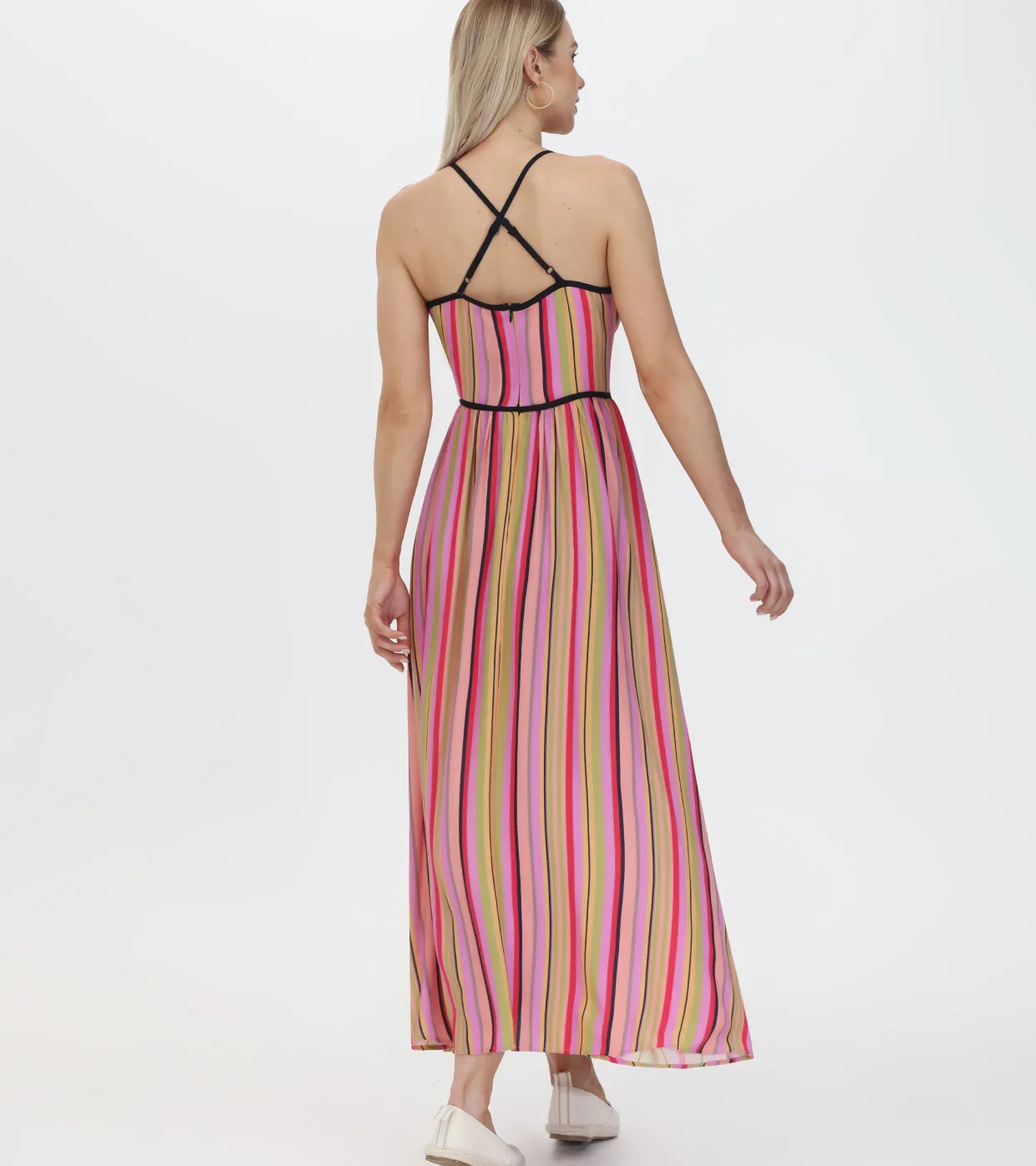 Dresses^Frye Vibrant Maxi Dress Multi Stripe Combo